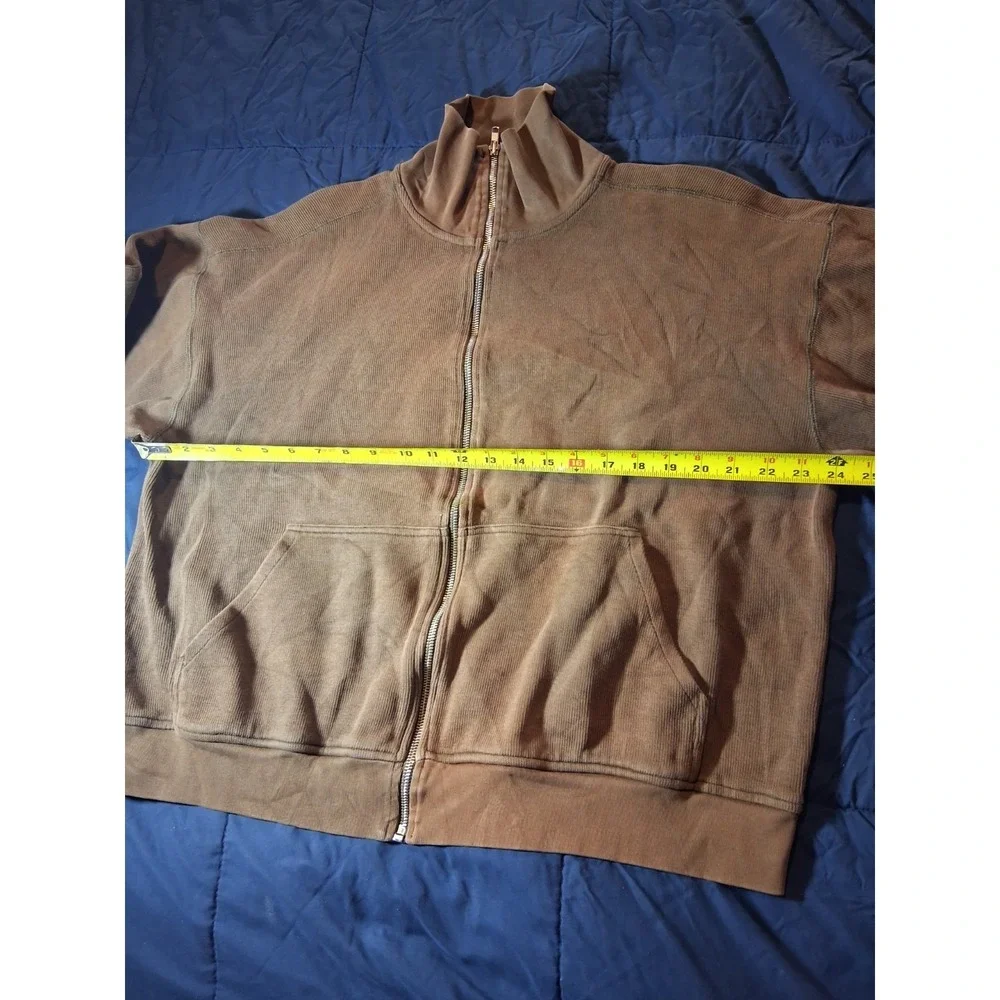 Banana Republic Civilian‎ Reserves Men's Brown Zip-Up Sweater Size L Vintage 90s